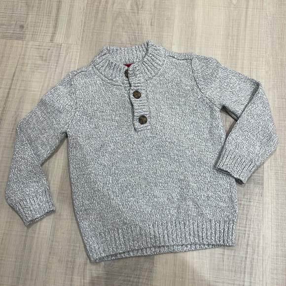 24m Carters Knit gray sweater - Picture 1 of 7